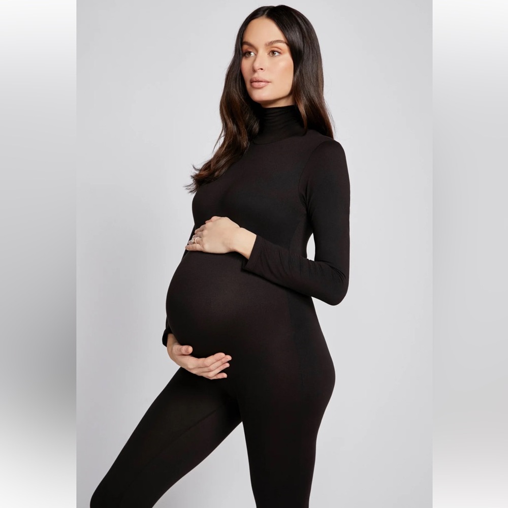 Bumpsuit The Penelope - Maternity Black Turtleneck Jumpsuit